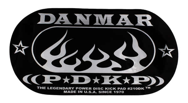 Danmar 210DKF - Zelfklevend Bassdrum-Pad Voor Dubbel Pedaal - Vlam