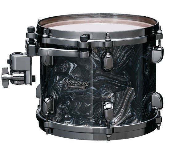 Tama Starclassic Esdoorn 13X9 tom, zwart nikkelbeslag, Charcoal-werveling MRT1309BN-CCL