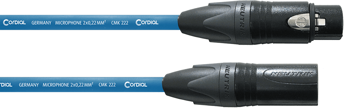 Microfoonkabel XLR 5 M Blauw