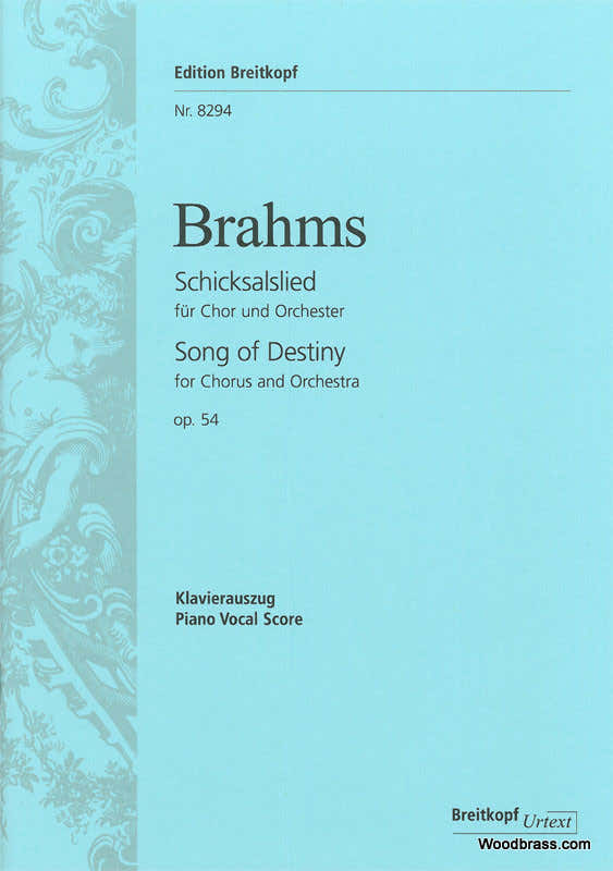 Brahms J. - Schicksalslied (Ch Du Destin) Op. 54 - Ch Choeur Piano