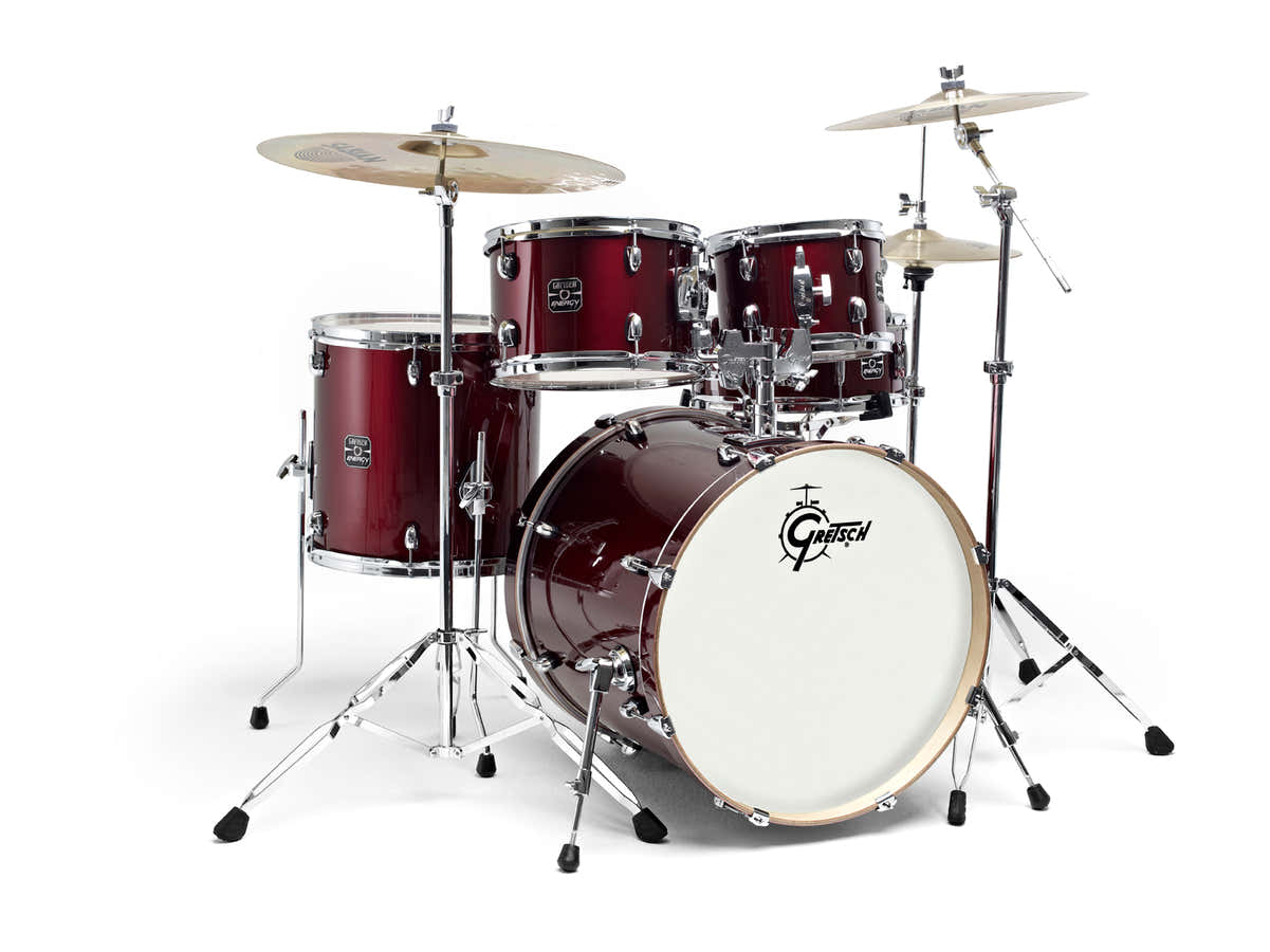 GE2-E605TK-WR- NEW ENERGY FUSION 20" WINE RED + PAISTE 101 BEKKENS