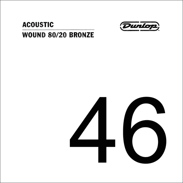 Dunlop ACOUSTIC CORD 80/20 BRONZE .046 THREADED