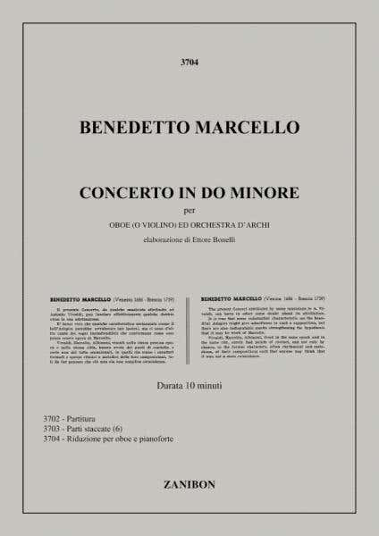 Ricordi Marcello B. - Concerto In Do M. - Hautbois et Piano