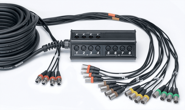 Stagebox 16 Ingangen 4 Uitgangen XLR-kabel 30 M
