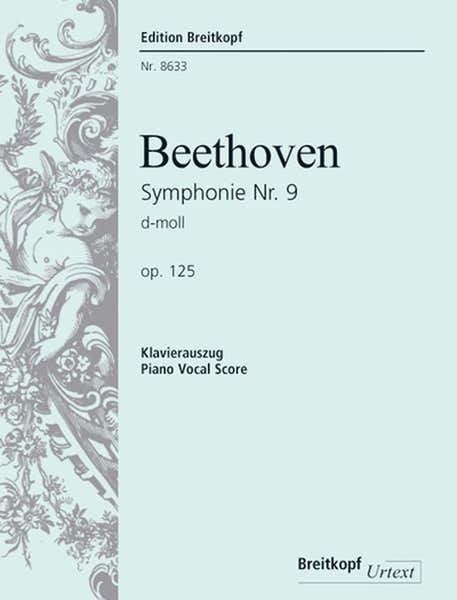 Edition Breitkopf Beethoven L.V. - Symphonie N°9 Op. 125 Hymne A La Joie (Final) - Ch Choeur Piano