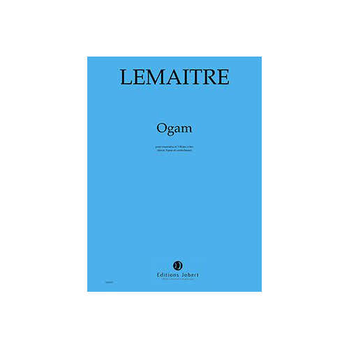 Jobert Lemaitre - Ogam - Marimba Et 3 Flûtes À Bec (Ténor Basse Et Contrebasse)