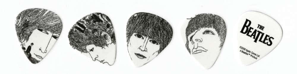 Beatles Gitaarplectrums Revolver 10-pack Zwaar