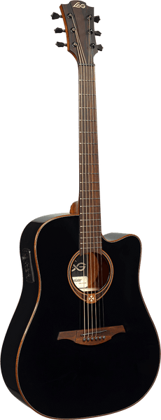Lâg Tramontane T118DCE-BLK Dreadnought Cutaway Elektro Zwart