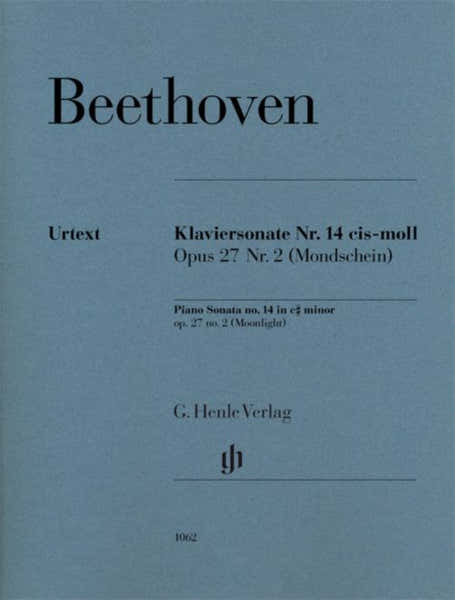 Henle Verlag Beethoven L.V. - Piano Sonata No. 14 C Sh Minor Op. 27,2 Clair De Lune