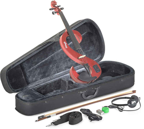 Stagg EVN 4/4 MRD 4/4 SET VIOLON ELECTRIQUE - ROUGE