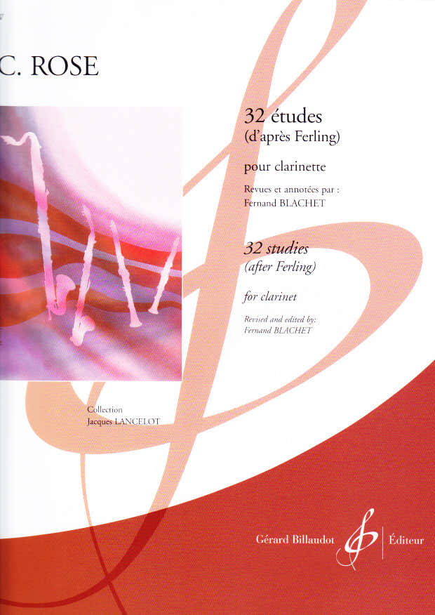 Rose C. - 32 etudes naar Ferling - Klarinet Bes