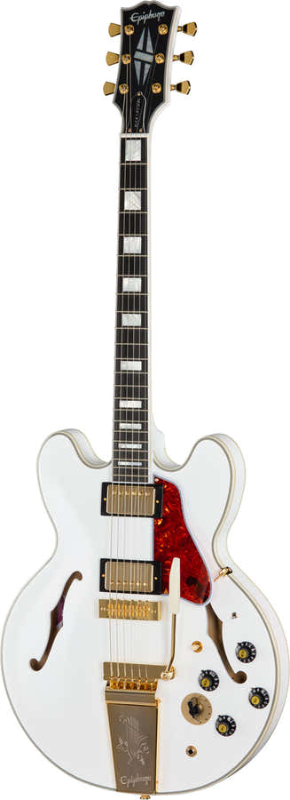 ES-355 1976 Signature Alex Lifeson Heruitgave Alpien Wit IBGCS