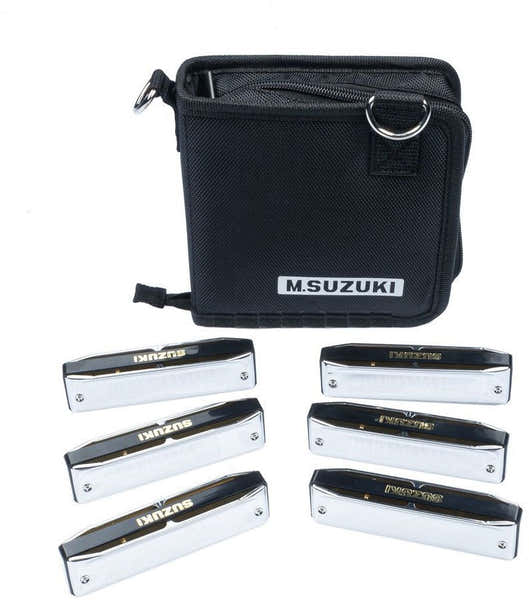Suzuki SET HARMONICA 6 BLUEMASTER C G A D F BB