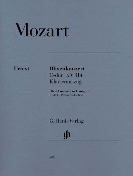 Henle Verlag Mozart W.a. - Concerto For Oboe And Orchestra C Major K. 314