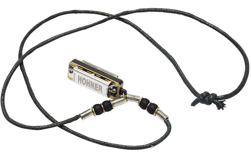 Mini Harp Ketting Zwart - 4 Gaten