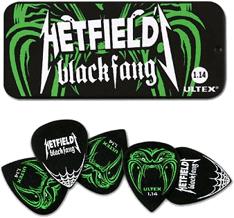 6 x 1,14mm Hetfield Black Fang Blik