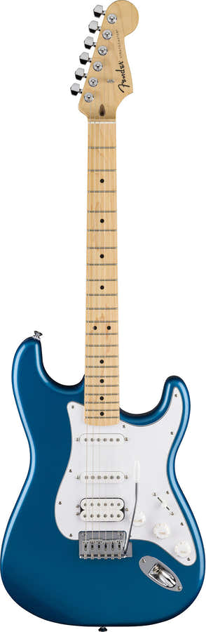 Standard Stratocaster HSS MN Witte Slagplaat Aqua Marine Metallic