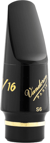 NEW! VANDOREN SOPRANO SAXOPHONE V16 S6 HARD RUBBER MOUTHPIECE