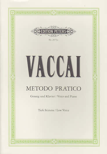 Vaccai - Methode Pratique (voix Grave)