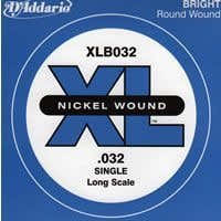 D'ADDARIO XLB032 NICKEL WOUND BASS GUITAR SINGLE STRING LONG SCALE .032
