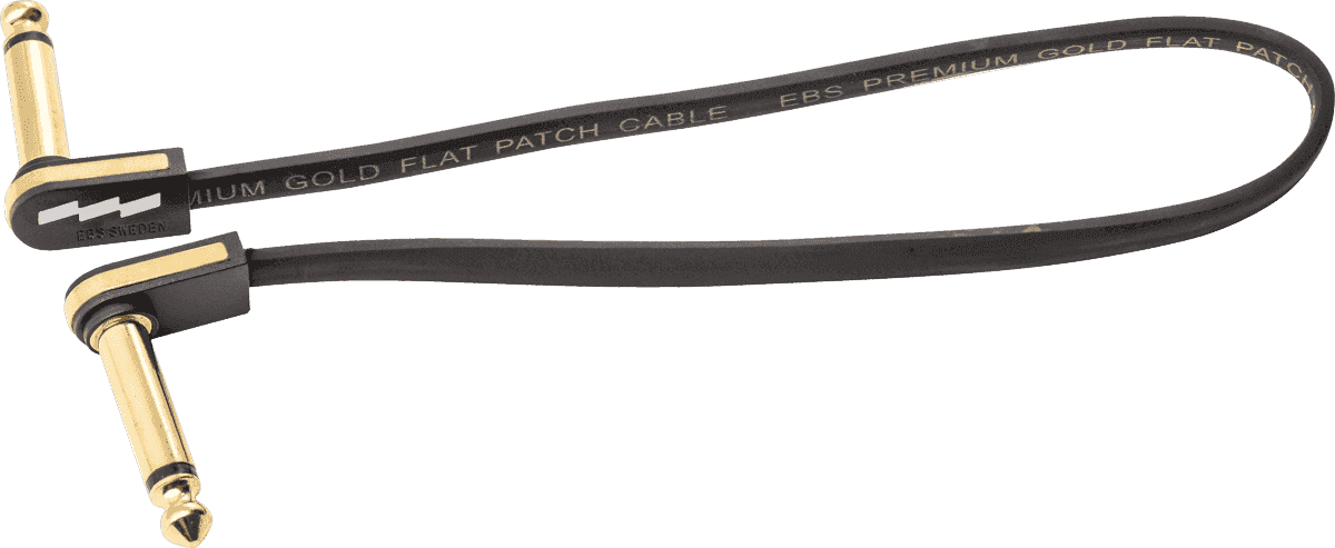 Gitaar-patchkabel 28 CM Compact Goud