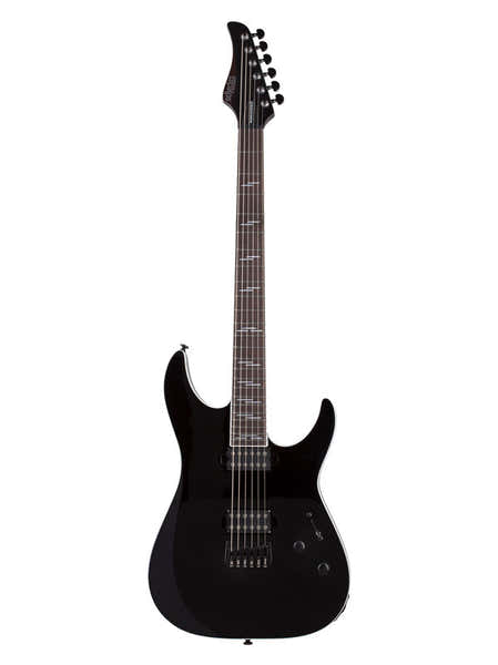 Schecter Reaper 6 Custom hoogglans zwart