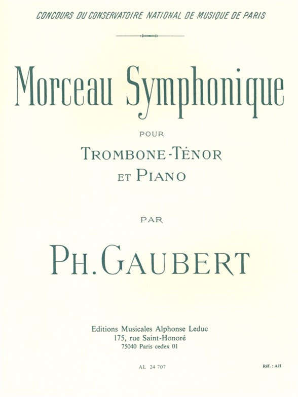 Symfonisch stuk voor tenortrombone en piano