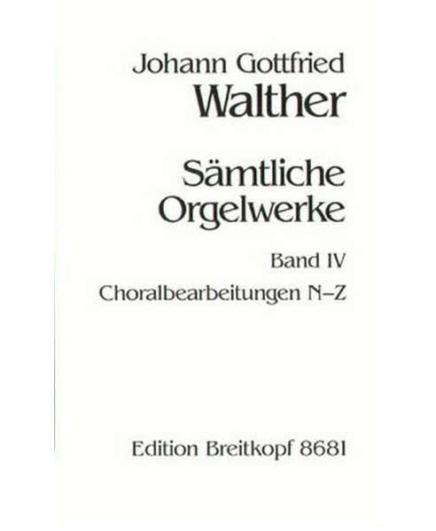 Edition Breitkopf Walther - Complete Organ Works - Orgue