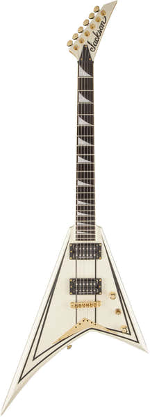 Jackson Guitars Rrt-3 Randy Rhoads Pro Ebo Ivory With Black Pinstripes