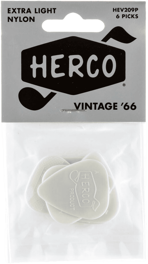 Zakje met 6 Plectrums Vintage '66 Extra Light