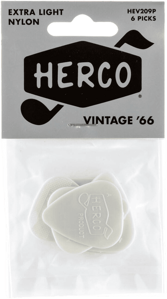 Zakje met 6 Plectrums Vintage '66 Extra Light