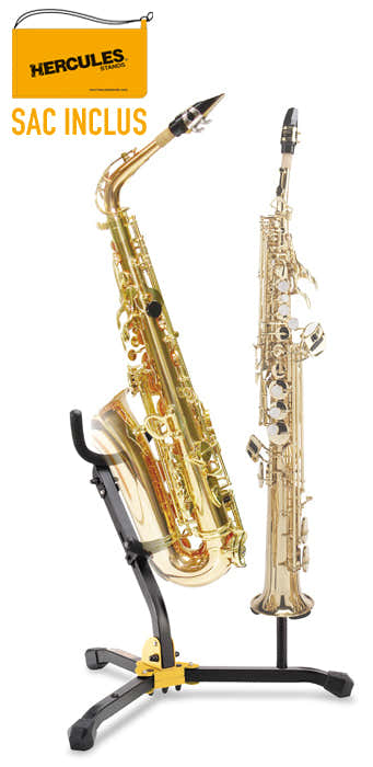 Dubbele Standaard Voor Alt-/tenorsaxofoon & Sopransaxofoon
