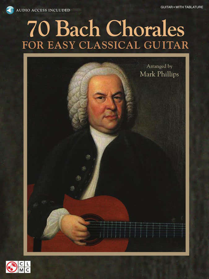 70 Bach Chorales For Easy Classical Guitar + Audio En Ligne - Guitar