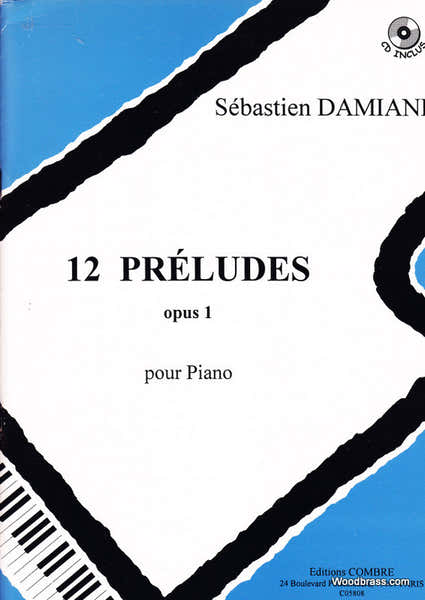 Combre DAMIANI S. - PRELUDES (12) OP.1 + CD - PIANO