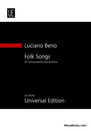 Universal Edition Berio Luciano - Folk Songs