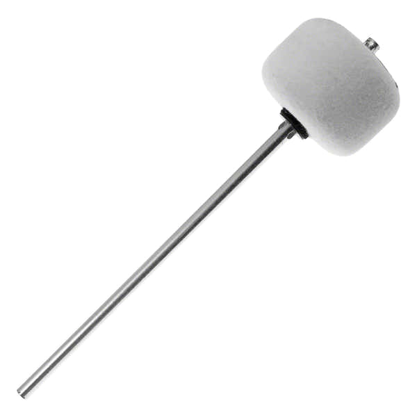 Danmar 306 - GC-Pedaalhamer - Wit Vilt - Verchroomde Steel