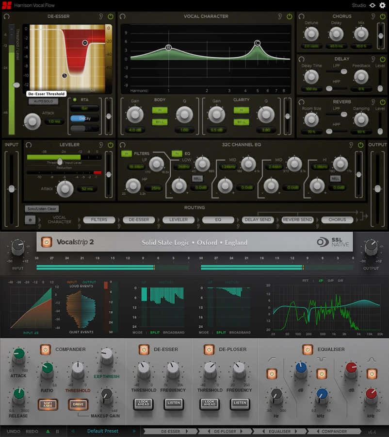 SSL Vocalstrip 2 en Harrison Fastrack Bundle