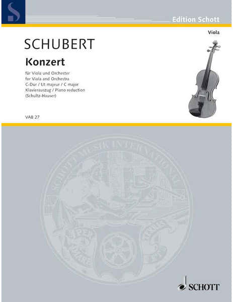 Schott Schubert - Concerto C Major - Alto et Orchestre