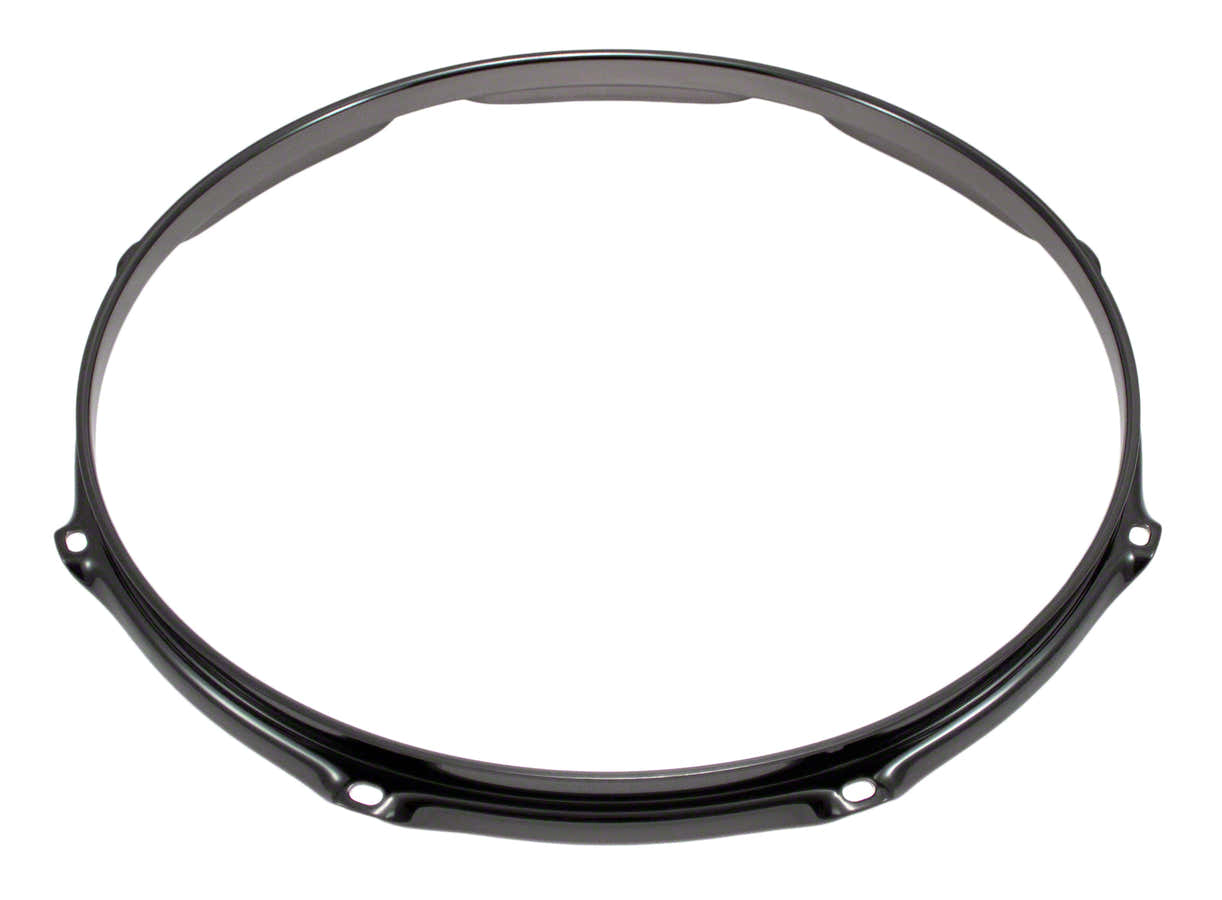 H23-12-8BK - 12" 8 HOLES BLACK 2.3MM SUPER TRIPLE FLANGE DRUM HOOP