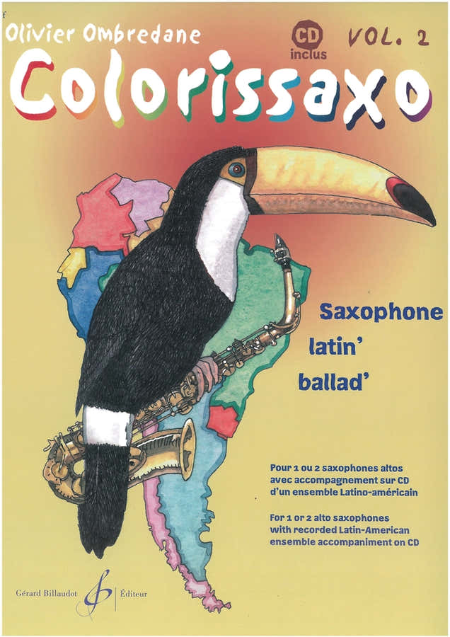 Ombredane Olivier - Colorissaxo Deel 2 + CD - 1 of 2 Saxofoons