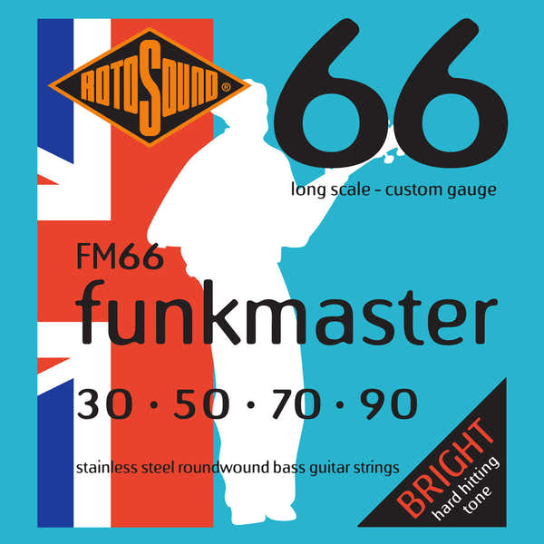 Rotosound SWING BASS 66 FM66 ROESTVRIJ STAAL FUNKMASTER 3090
