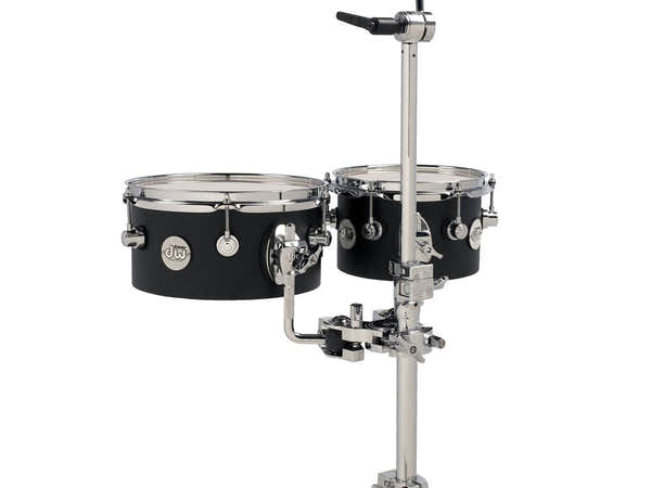 DW Drum Workshop CONCERT TOM 8 x 5" 10 x 5" DESIGN BLACK SATIN
