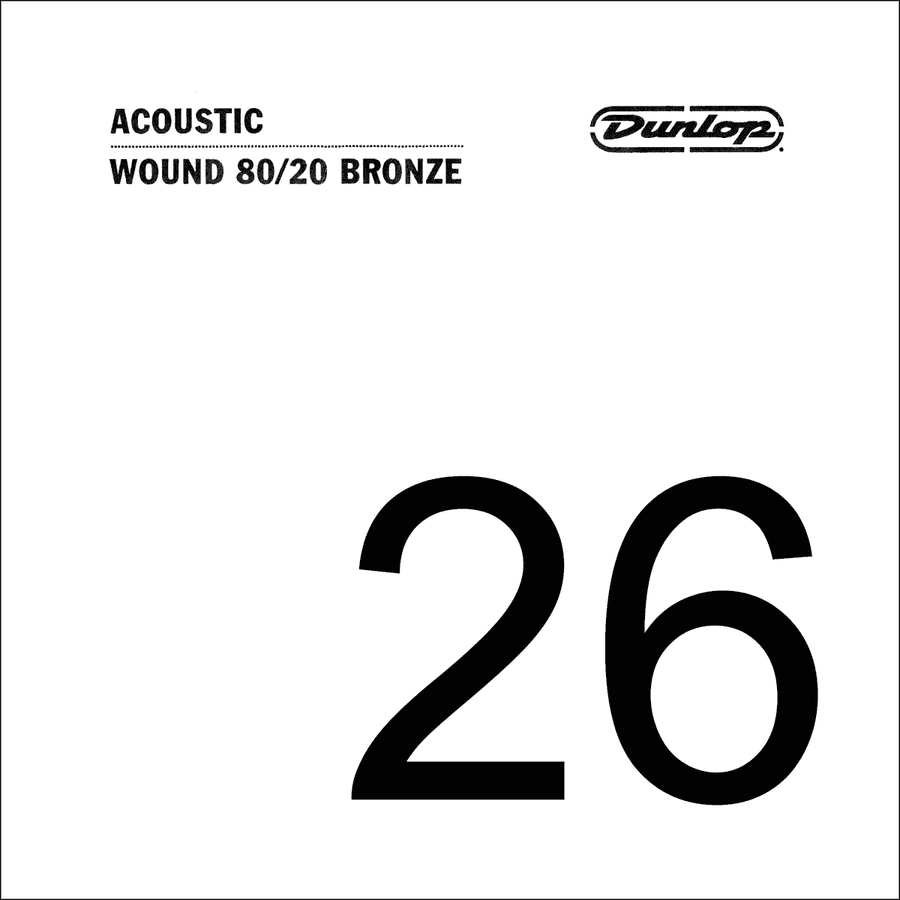 ACOUSTIC STRING 80/20 BRONZE .026 THREADED