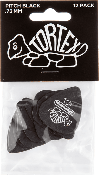 Dunlop 12 x 0,73mm Tortex Pitch Black