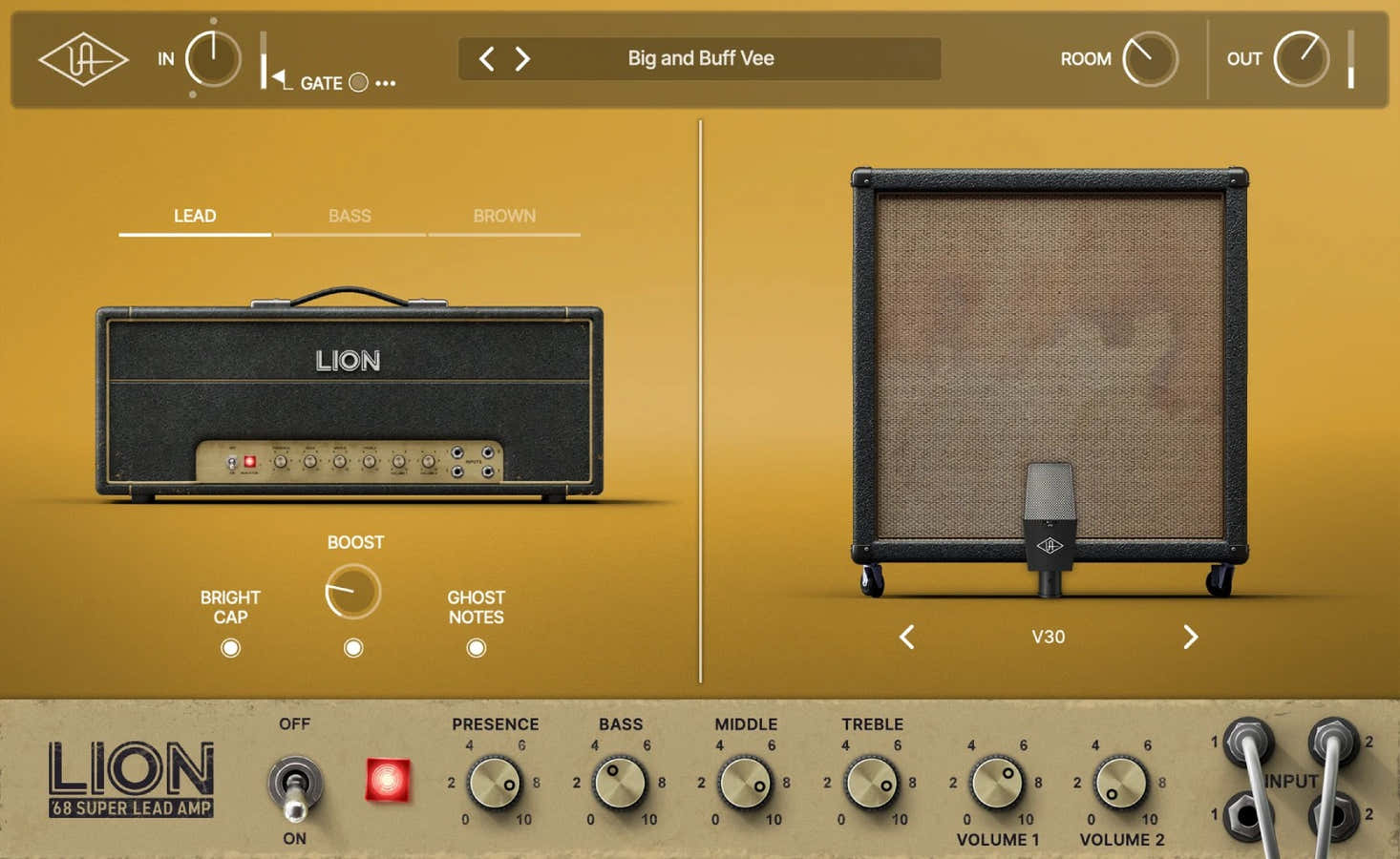 UAD Lion 68 Super-Lead-versterker
