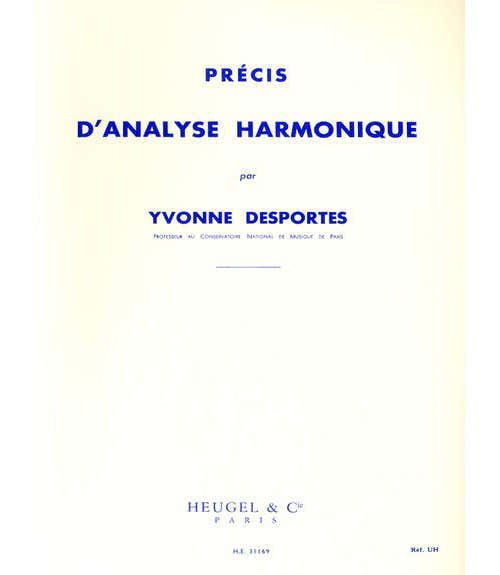 Heugel Desportes Yvonne - Precis D'analyse Harmonique
