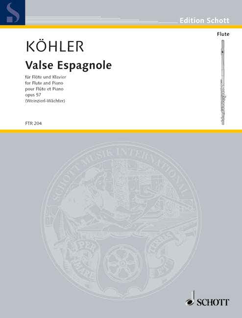 Koehler Ernesto - Spaanse wals Op. 57 - Fluit en piano