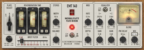 UAD EMT 140 Klassieke plaatgalm