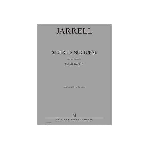 Jarrell - Siegfried Nocturne - Baryton Et Piano
