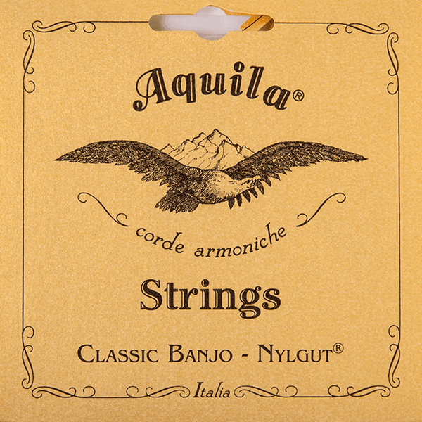 1B NYLGUT BANJO SET 5 STRINGS DBGDG MEDIUM DRAWSTRING 1 RED STRING